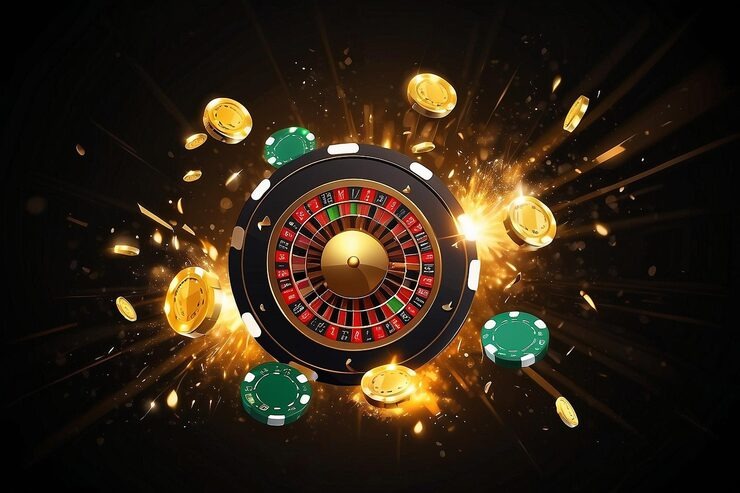 Mobile interface showing live game show market and live chat on ampera4d
